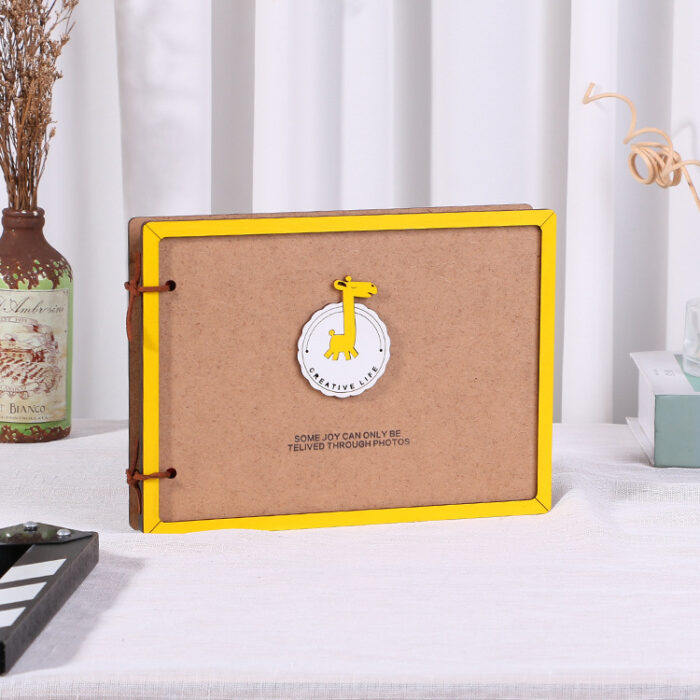 8-inch creative commemorative diy cartoon pattern children's wooden cover album - Image 2