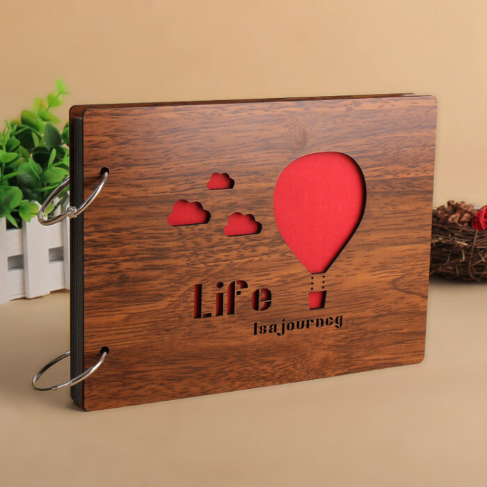 Creative Children's Growth DIY Photo Album Couple Handmade Commemorative Painting Wood